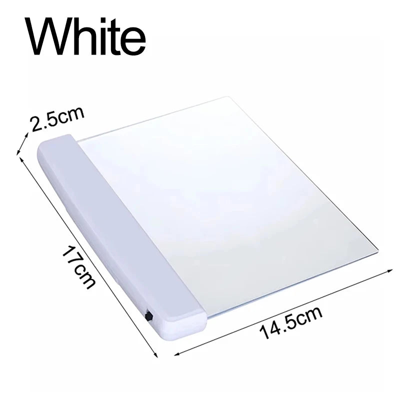 LED Flat Panel Night Vision Reading Light Eye Protection Reading Light Usb Charging Student Night Reading Lamp Book Lamp Indoor